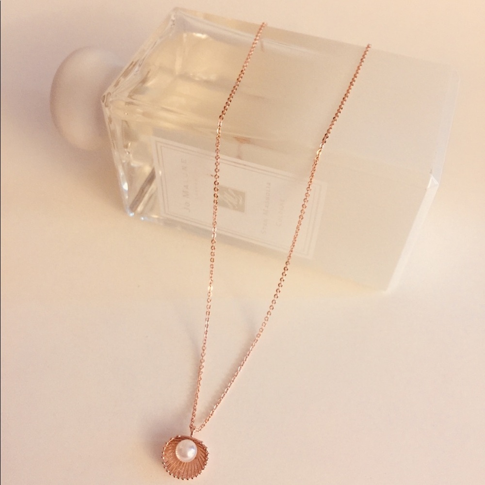 Pearl in the shell necklace